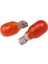 10 Adet 12V T15 WY16W Dipsiz Standart Ampul Turuncu 2