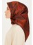 Geometrik Desenli Sura Saf İpek Eşarp 9218D 54 3
