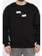 Erkek Bisiklet Yaka Baskılı Üç Iplik Şardonlu Sweatshirt 1