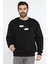 Erkek Bisiklet Yaka Baskılı Üç Iplik Şardonlu Sweatshirt 4