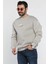 Erkek Bisiklet Yaka Baskılı Üç Iplik Şardonlu Sweatshirt 3