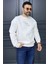 Erkek Bisiklet Yaka Baskılı Üç Iplik Şardonlu Sweatshirt 1