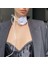 Beyaz Saten Gül Choker 5
