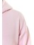 Butterfly Baskılı Kapüşonlu Içi Yumuşak Polarlı Oversize Sweatshirt - Pembe 4