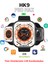 Hk9 Pro Max Siyah Gen4 Amoled 49MM Yapay Zeka Destekli Kulaklık Bağlama Akıllı Saat 1