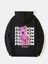 Freedom Baskılı Kapüşonlu Içi Yumuşak Polarlı Oversize Sweatshirt - Siyah 1