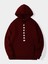 Freedom Baskılı Kapüşonlu Içi Yumuşak Polarlı Oversize Sweatshirt - Bordo 2