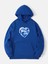 Ocen Heart Baskılı Kapüşonlu Içi Yumuşak Polarlı Oversize Sweatshirt - Saks Mavisi 1