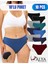 Kadın Külot Pamuklu Slip Renkli 10'lu Paket Yüksek Bel Iç Çamaşırı (Multicolor - X39) 1