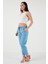 Pamuklu Normal Bel Regular Fit Düz Paça Pantolon Bayan Pantolon 668YP42282S4 2