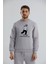 Baskılı Bisiklet Yaka Unisex Sweatshirt 1