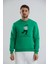 Baskılı Bisiklet Yaka Unisex Sweatshirt 1