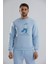 Baskılı Bisiklet Yaka Unisex Sweatshirt 1