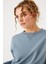 Lydney Kadın V Detaylı Sıfır Yaka Sweatshirt Stone 2