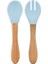 Mama Kaşığı ve Çatal Seti Mineral Blue 1
