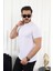 Şerit Detaylı Baskılı T-Shirt 3