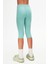 Çağla Yeşil Basic Kız Çocuk Diz Altı Tayt Kapri 4