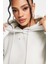 Sportswear Plush Hoodie Sweatshirt Stone Oversize Kadın Geniş Kalıp Peluş Kapüşonlu Sweatshirt Taş 3