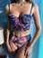 Çiçek Baskılı Korseli Balenli Bralet Sütyen Takımı Corset Bra Set 3
