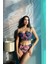 Çiçek Baskılı Korseli Balenli Bralet Sütyen Takımı Corset Bra Set 1