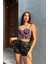 Çiçek Baskılı Korseli Balenli Bralet Sütyen Takımı Corset Bra Set 2
