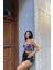 Çiçek Baskılı Korseli Balenli Bralet Sütyen Takımı Corset Bra Set 4