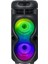 Zore GD-2402 Dijital LED Göstergeli Fm Radyolu Mikrofonlu Rgb Tws Çift 4 Inç Stereo Bass Kablosuz Ka 3