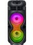 Zore GD-2402 Dijital LED Göstergeli Fm Radyolu Mikrofonlu Rgb Tws Çift 4 Inç Stereo Bass Kablosuz Ka 4