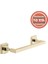 Paslanmaz Pirinç Kumru Kare Boru Uzun Havluluk 30CM Altın Sarı Gold 3