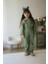 Gabardin Kumaş Pantolon - Nakışlı Gömlek 2 Li Kız Çocuk Takım 3