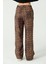 Leopar Desenli Beli Lastikli Pantolon 5