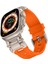Watch Ultra 49MM KRD-101 Titanyum Metal Başlıklı Silikon Kordon 3