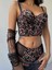 Leopar Desenli Balenli Destekli Sütyen Takım Bralet Set 1