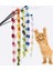 Çıngıraklı Kedi Oyun Oltası, Renkli Uzun Kedi Oltası Oyuncağı 1 Adet 1