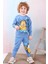 Pjk2i Garfield Desenli Mavi 2 Ip %100 Pamuk Erkek Çocuk Eşofman Takımı 3-10 Yaş 7424-M 1