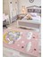 Kids Unicorn Desenli Pembe Çocuk Odası Halısı Antialerjik Tozumaz Bebek Odası Halısı Kds-06 2