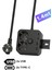 Korumalı Priz 2'li Priz / 2x USB Girişi / 2x Type-C Girişi 1.4mt Kablo Grup Priz 2
