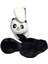 Ünisex Kız ve Erkek Siyah Beyaz Renk Panda Figürlü Oynar Kulak ve Sesli Kışlık Peluş Kulaklık 4