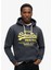Kapüşon Yaka Lacivert Erkek Sweatshırt M2013704AAGT_NEON Vl Graphıc Hoodıe 1