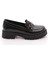 2854 Kadin Metal Aksesuarli Loafer Ayakkabi 1