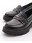 2854 Kadin Metal Aksesuarli Loafer Ayakkabi 4