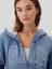 Kadın Mavi Gap Logo Relaxed Sherpa Fermuarlı Sweatshirt 3