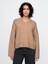 Kadın Kahverengi Cashsoft Oversize V Yaka Kazak 1