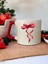 Kırmızı Fiyonk Baskılı Özel Kupa Bardak Seramik Kahve Mug 1