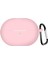 Huawei Freebuds Pro 4 Kılıf Askılı Mat Silikon Pembe 1