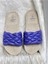 Hasır Desenli Kadın Terlik Mor Airblow Slipper 1