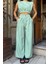 Kadın Crop Bluz Pantolon Ikili Takım 3