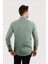 Su Yeşili Slimfit Gerçek Kot Erkek Gömlek 7