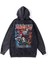 Yıkamalı Kumaş Anime Demon Slayer Kapüşonlu Hoodie Sweatshirt 1