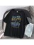 The Sound Of Silence Siyah Oversize T-Shirt 2